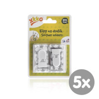 XKKO Klipy na cumlík 2ks - Little Stars Silver MIX 5x2ks (VO balenie)