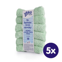 BIO bavlnené obrúsky XKKO Organic 21x21 - Mint 5x6ks (VO bal.)