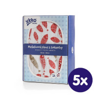 Biobavlnená plienka XKKO Organic 120x120 - Golden Fish 5x1ks (VO balenie)