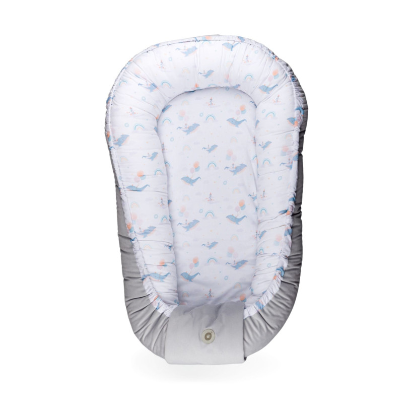 Obojstranné hniezdo pre bábätko XKKO LUX - Sky Whale