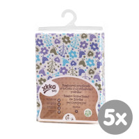 Bambusové prestieradlo XKKO BMB 50x70 - Flowers&Birds For Boys 5x1ks (VO bal.)