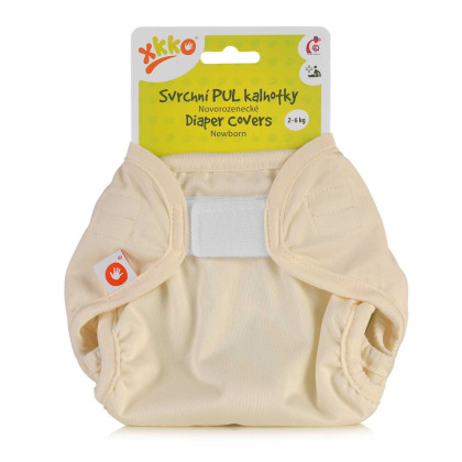 Vrchné plienkové nohavičky XKKO Newborn - Pastel Yellow