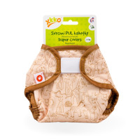 Vrchné plienkové nohavičky XKKO Newborn - Safari Honey Mustard