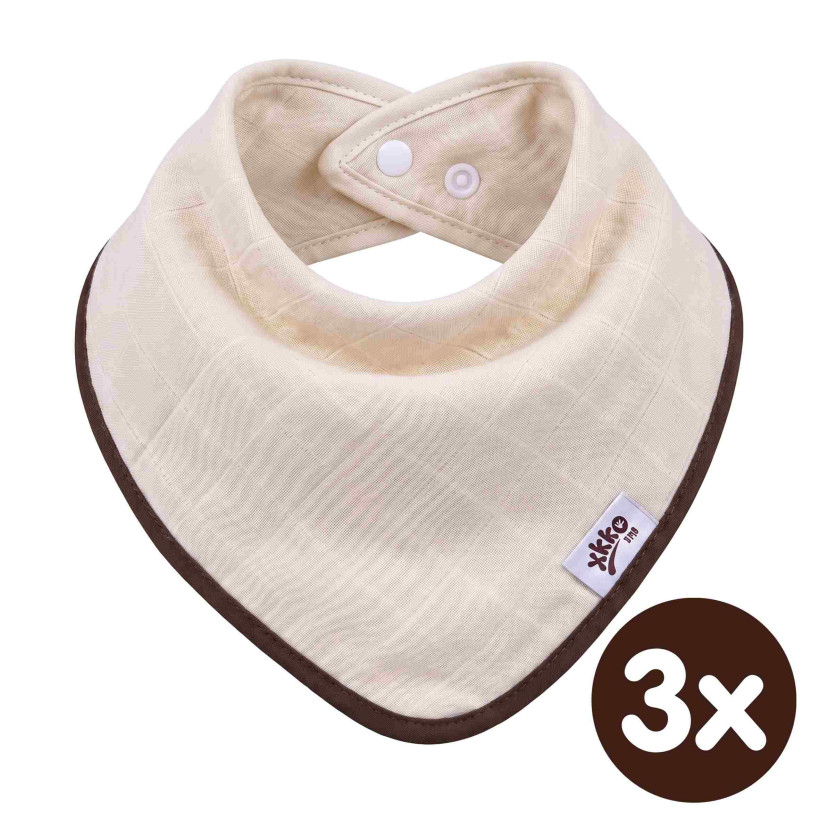 Bambusová šatka XKKO BMB - Natural 3x1ks VO bal.