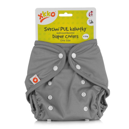 Vrchné plienkové nohavičky XKKO One Size - Grey