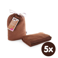 Bambusová zavinovačka XKKO BMB 120x120 - Milk Choco 5x1ks VO bal.