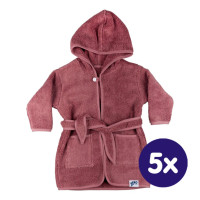 BIO Bavlnený župan XKKO Organic - Lavender Aura 12-24m 5x1ks (VO balenie)
