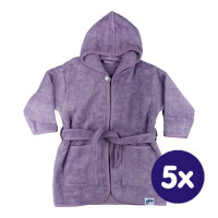 BIO Bavlnený župan XKKO Organic - Lavender Aura 12-24m 5x1ks (VO balenie)