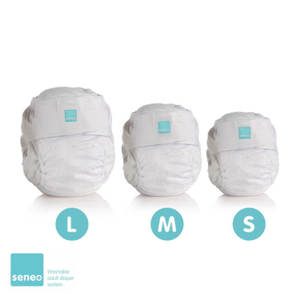 SENEO Vrchné plienkové nohavičky pre dospelých - Biele