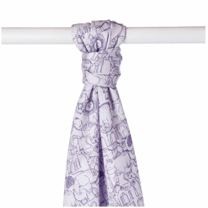Bambusová osuška XKKO BMB 90x100 - Safari Lavender Aura