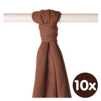Bambusová osuška XKKO BMB 90x100 - Milk Choco 10x1ks VO bal.