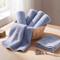 BIO bavlnené obrúsky XKKO Organic 21x21 - Baby Blue 5x6ks (VO bal.)