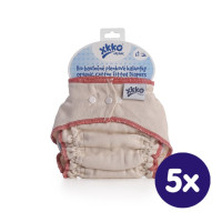 Plienkové nohavičky XKKO Organic - Natural Veľkosť M 5x1ks (VO bal.)