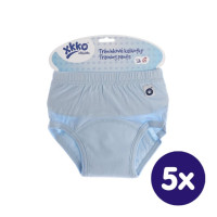 Tréningové nohavičky XKKO Organic - Baby Blue 5x1ks (VO balenie)