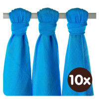 Bambusové plienky XKKO BMB 70x70 - Cyan 10x3ks VO bal.