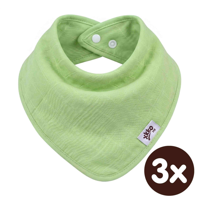 Bambusová šatka XKKO BMB - Lime 3x1ks VO bal.