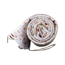 Mantinel do postieľky XKKO LUX 180cm - Wild Forest