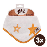 Bambusová šatka XKKO BMB - Orange Stars 3x1ks VO bal.