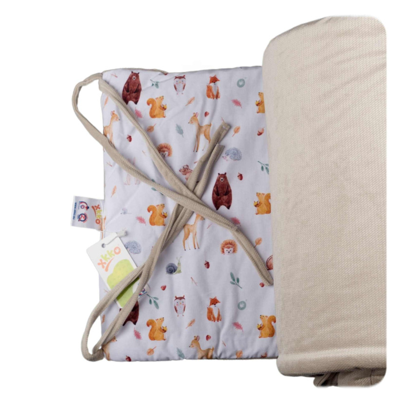 Mantinel do postieľky XKKO LUX 180cm - Wild Forest