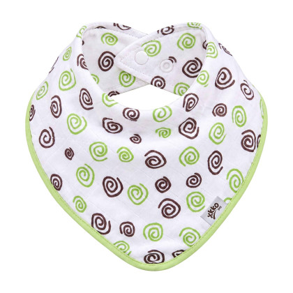 Bambusová šatka XKKO BMB - Lime Spirals
