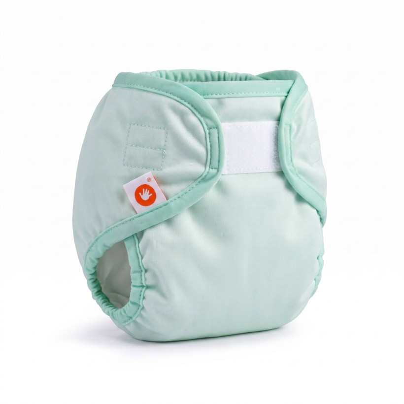 Vrchné plienkové nohavičky XKKO Newborn - Pastel Mint