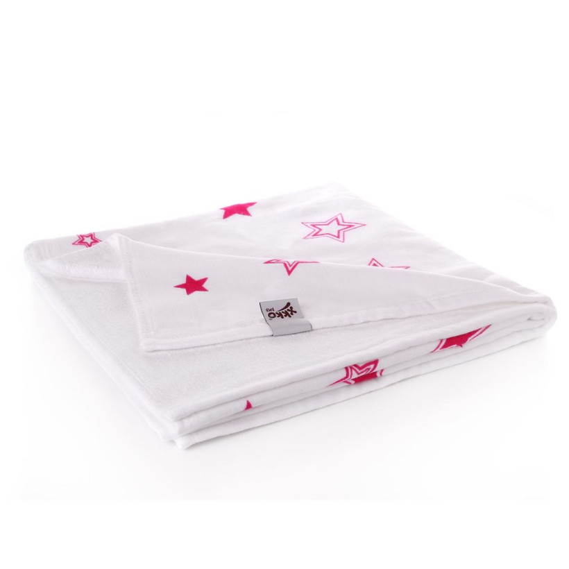 Bambusová deka XKKO BMB 130x70 - Magenta Stars 5x1ks VO bal.