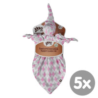 Bambusový maznáčik XKKO BMB - Baby Pink Cross 5x1ks VO bal.