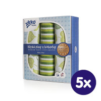 Plienky z biobavlny XKKO Organic 70x70 Staré časy - Lipa 5x3ks (VO bal.)