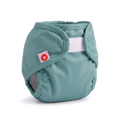 Vrchné plienkové nohavičky XKKO Newborn - Granite Green