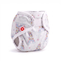 Vrchné plienkové nohavičky XKKO Newborn - Unicorns
