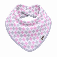 Bambusová šatka XKKO BMB - Scandinavian Baby Pink Cross 3x1ks VO bal.