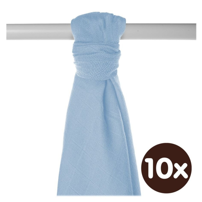 Bambusová osuška XKKO BMB 90x100 - Baby Blue 10x1ks VO bal.