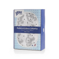 Biobavlnená plienka XKKO Organic 120x120 - Rocking Horses Silver 5x1ks (VO balenie)
