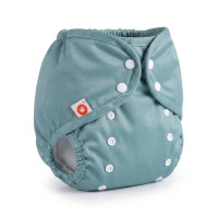 Vrchné plienkové nohavičky XKKO One Size - Granite Green