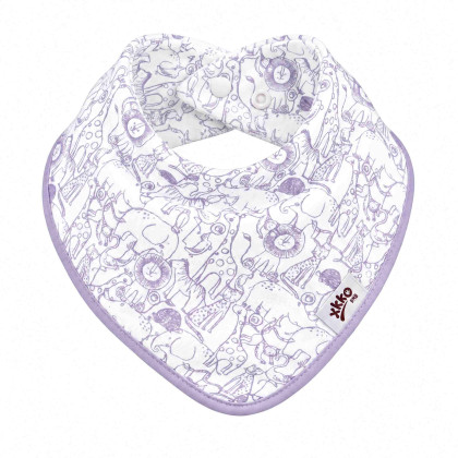 Bambusová šatka XKKO BMB Safari - W/Lavender Aura