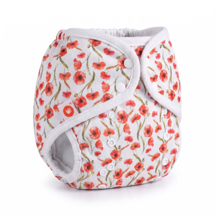 Vrchné plienkové nohavičky XKKO One Size - Red Poppies