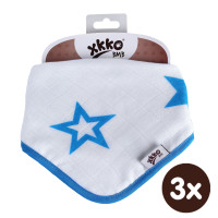Bambusová šatka XKKO BMB - Cyan Stars 3x1ks VO bal.