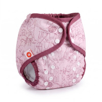 Vrchné plienkové nohavičky XKKO One Size - Safari Mesa Rose