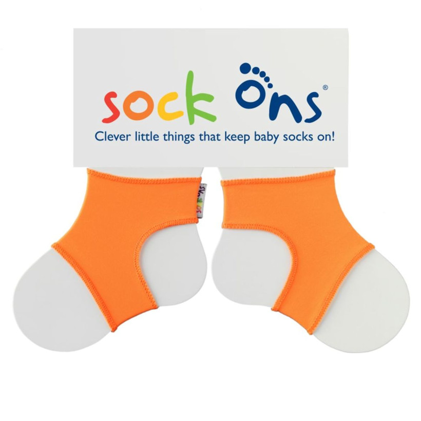 Sock Ons Bright Orange - Veľkosť 0-6m