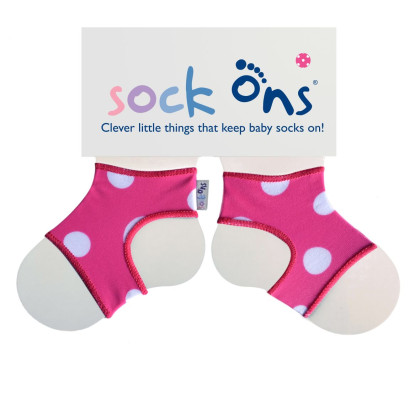 Sock Ons Pink Spots